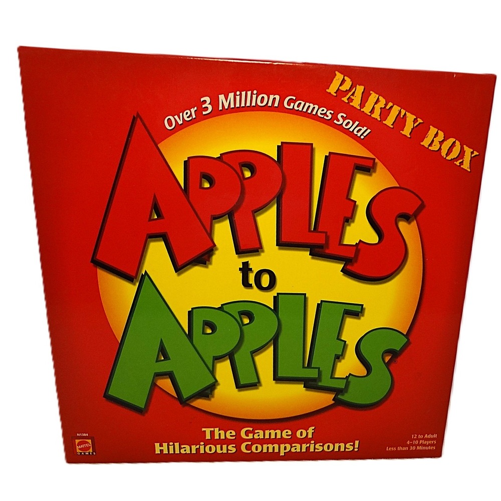 Apples to Apples Party Box Hilarious Comparisons Game‎ Mattel Complete